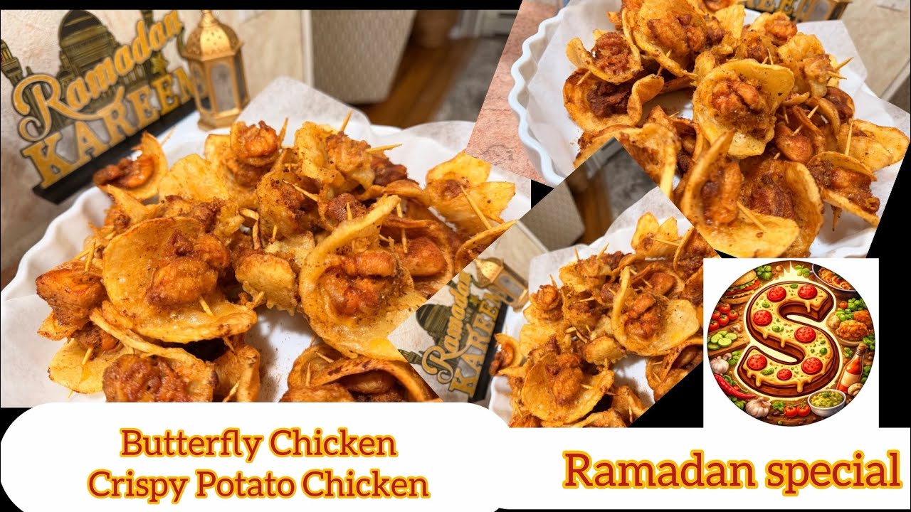 Butterfly Chicken/ Crispy Potato Chicken/ Ramadan special/ Crispy Outside-Tender Inside# Butterfly 🍗