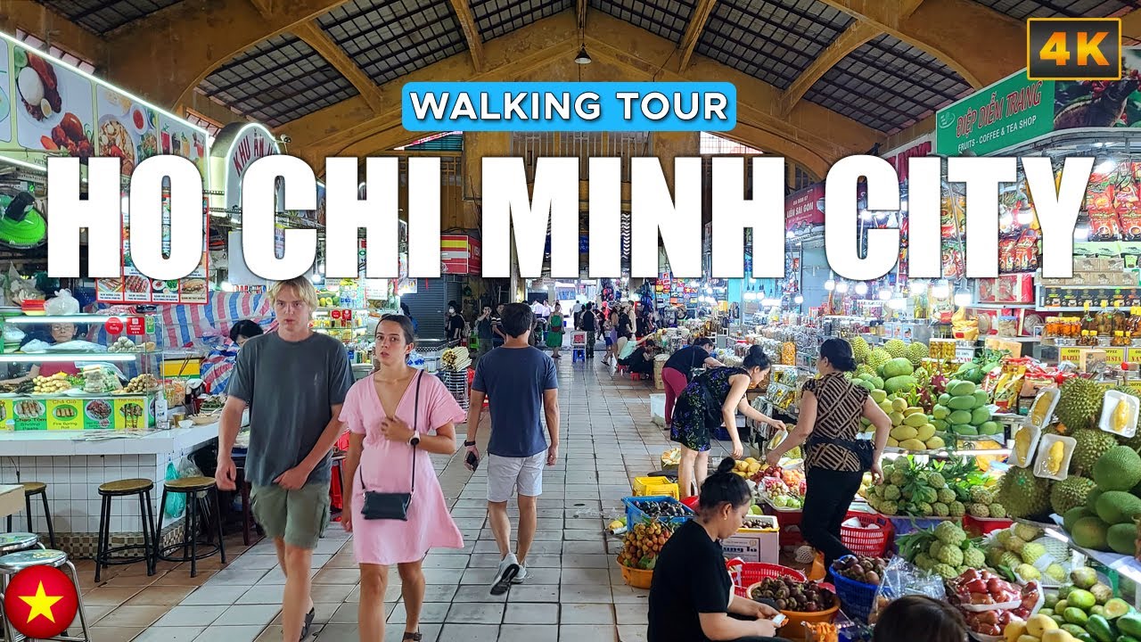 [4K] Ho Chi Minh City Walking Tour - 67min. Explore the Heart of Vietnam's Largest City