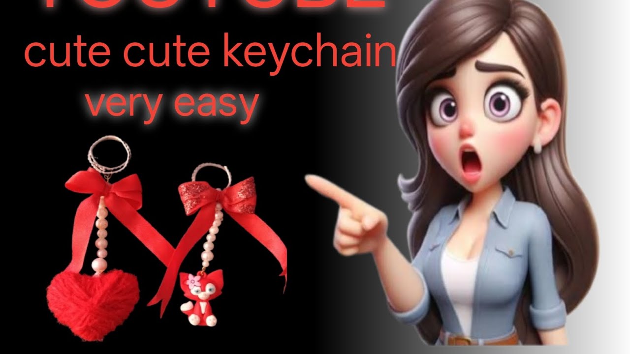 How to make keychain ❤️# cute keychain # km # time # me # bne # jata # h 