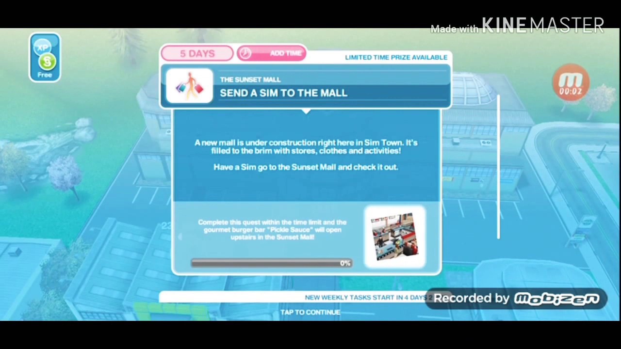 #the sims freeplay#เควส The Sunset Mall สร้างห้างสรรพสินค้า EP.07