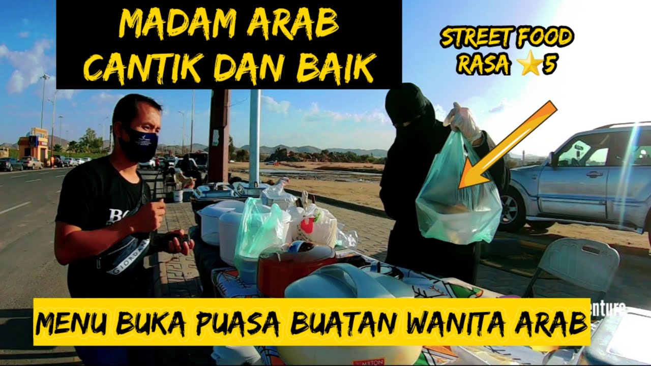 KEPOIN STREET FOOD YANG JUALAN PEREMPUAN SAUDI di pinggir jalan | The best Ramadan breakfast in S...