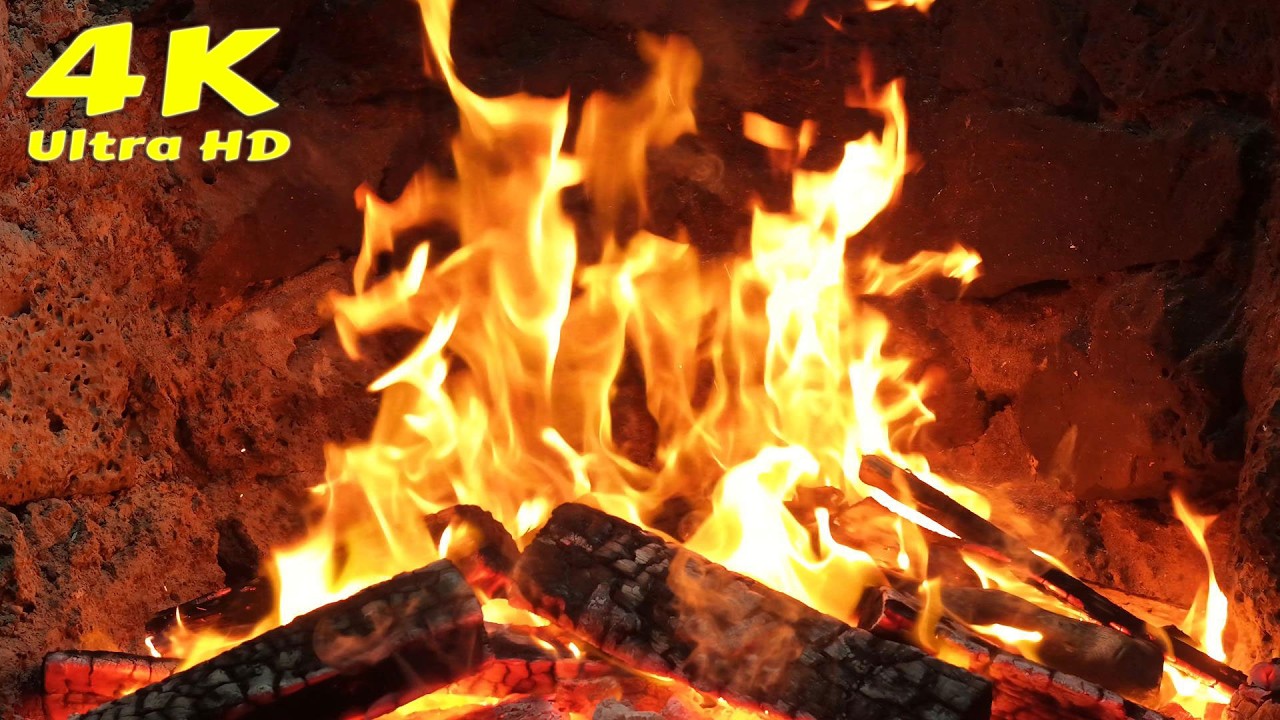 🔥 Cozy summer fireplace ambience. Relaxation Video With Fireplace Sounds. Winter Cabin Fireplace