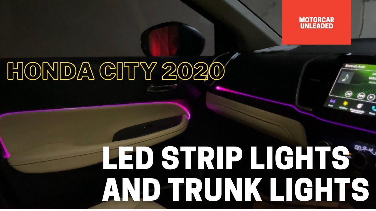 LED strip lights and ambient lights in Honda City 2020 - Must try