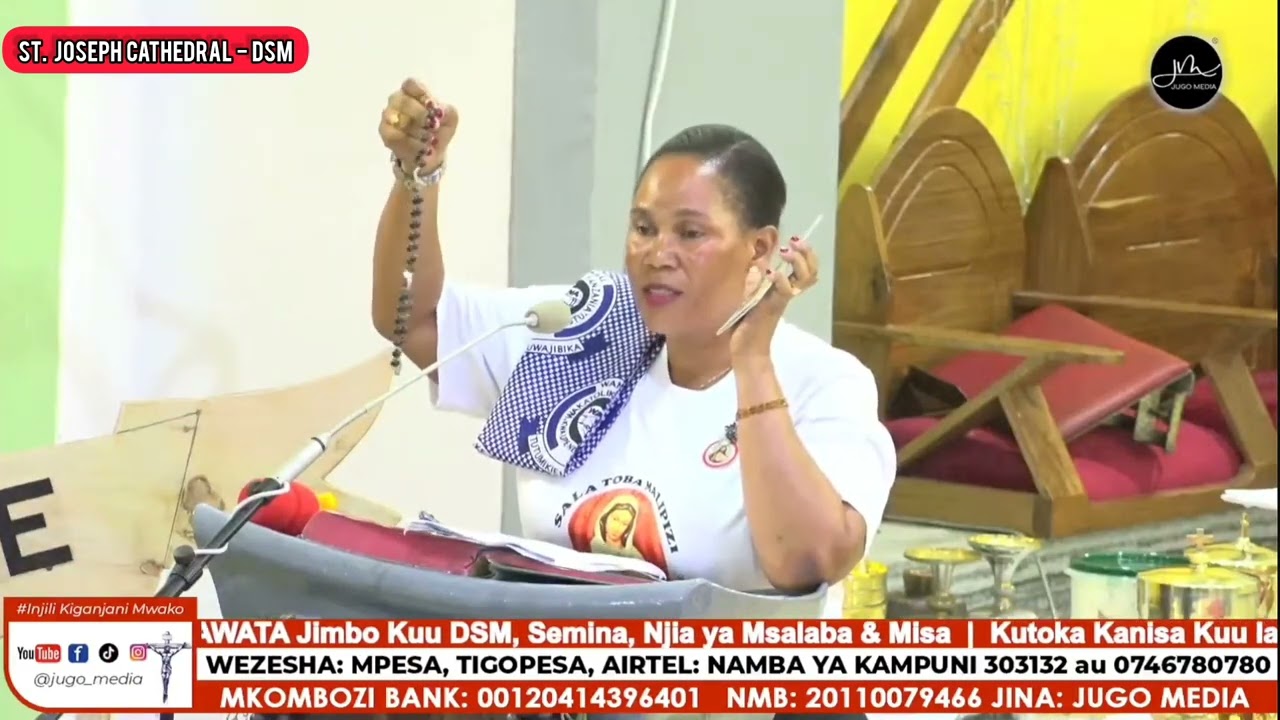Historia ya Mama Maria wa Rosa Mystica ikitolewa na Angel Simfukwe - Mafungo ya WAWATA Jimbo Kuu DSM