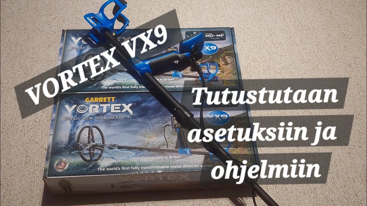 Metallinetsintää - Vortex VX9  tutustutaan asetuksiin ja ohjelmiin #metallinetsintää #metaldetecting