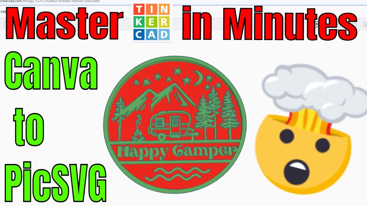 Canva SVG Export Trick with picsvg & Tinkercad SVG Import