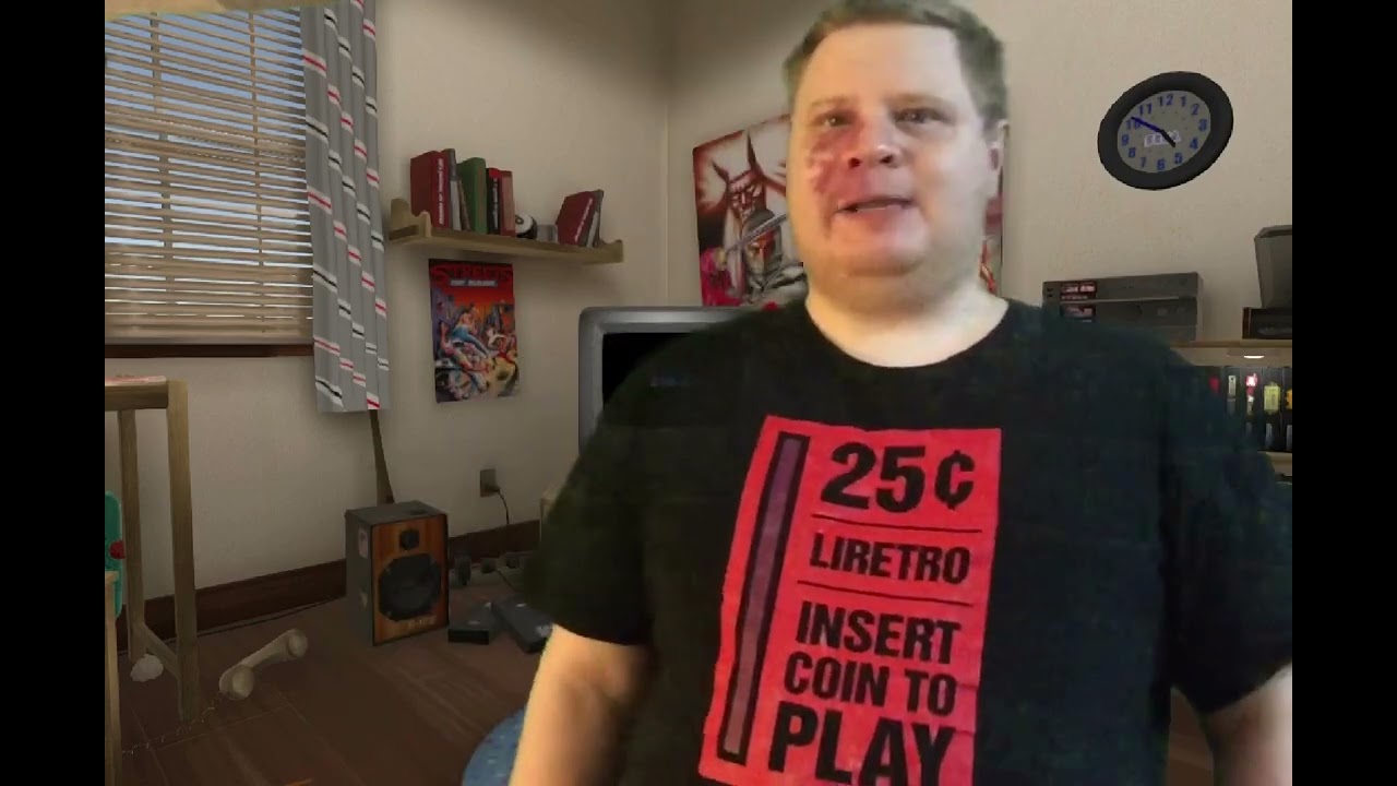 Me in my own 90’s-Style, Sega Genesis-style bedroom