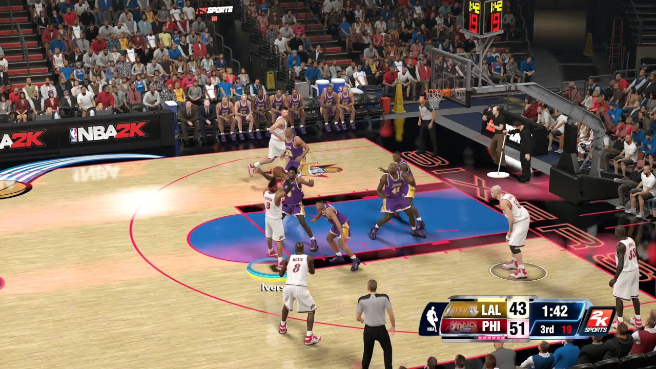 NBA 2k14: Next Gen - '01 76ers vs 98 Lakers - Full Game | PS4