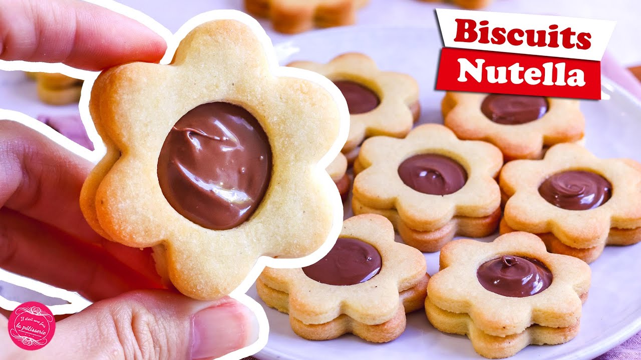 🌰 BISCUITS SABL&Eacute;S AU NUTELLA 🌰