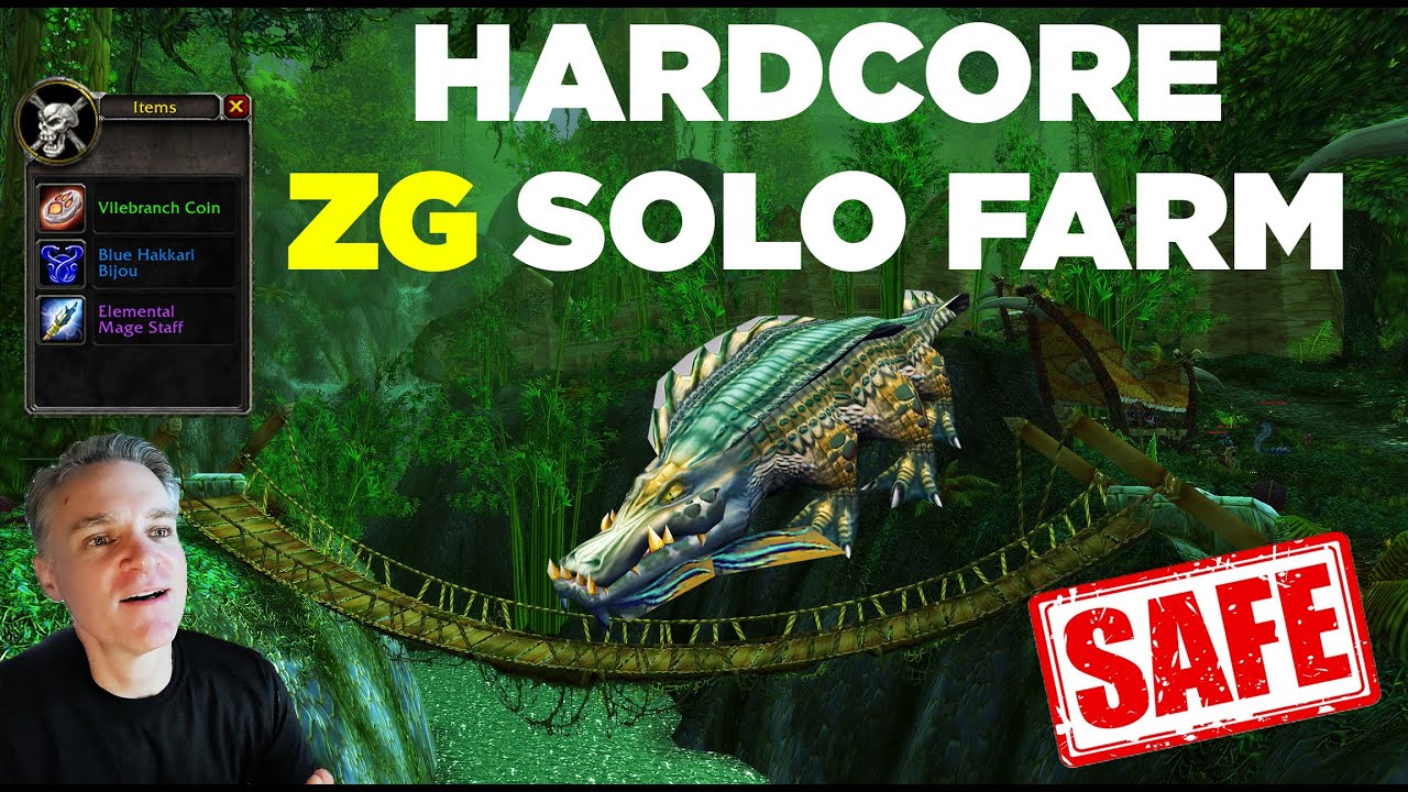 Hardcore Zul'Gurub Mage Solo Farm: Coins, Bijous & Rep