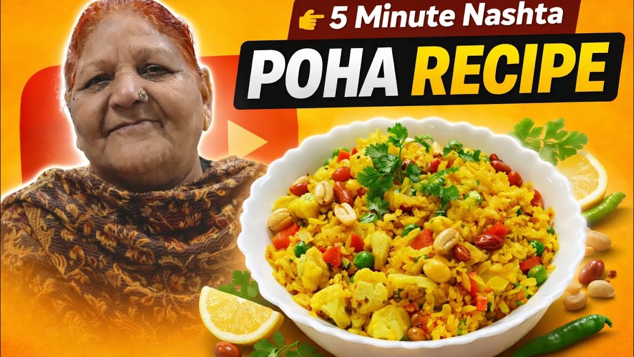 10 min poha recipe 