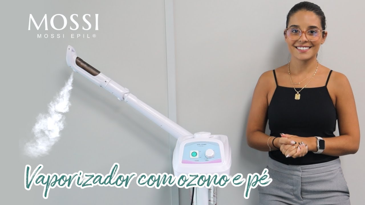 Vaporizador com ozono e pé Mossi #beleza #cuidadoscomapele #rosto #cosmetics #cosmetic #mossiepil