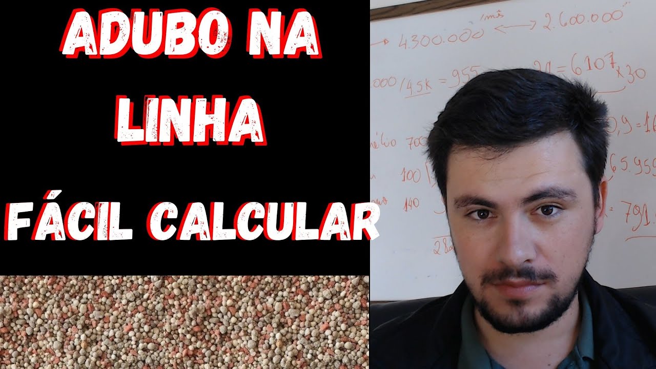 Quanto de Adubo colocar na linha I Fácil e prático