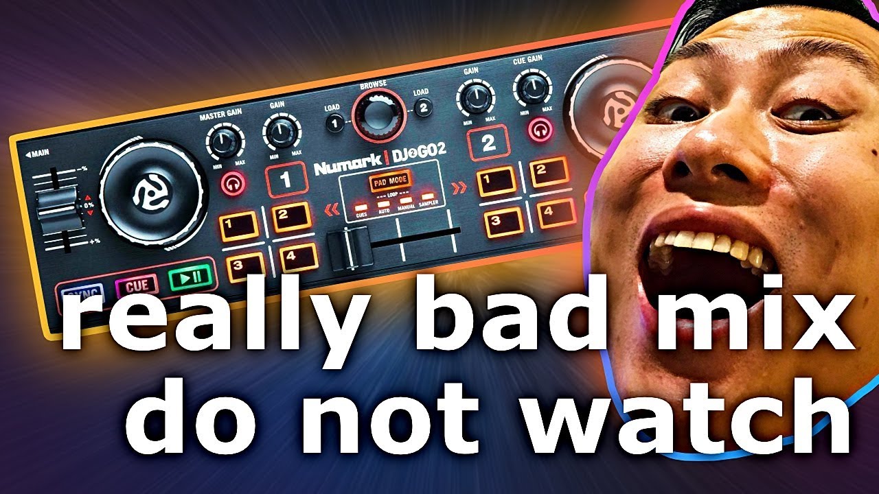 dj ravine mix on numark dj2go2 but it's really bad