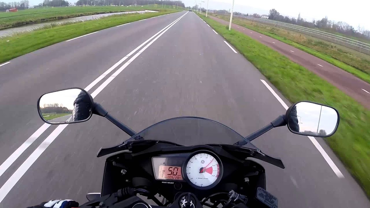 2013 Yamaha YZF-R125 - GoPro Test Ride - LeoVince full exhaust system