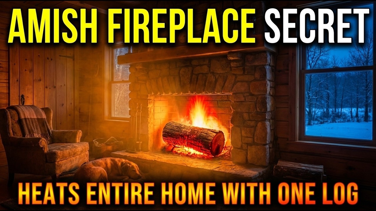 The Amish Fireplace Secrets That Heats Their Entire Home With One Log