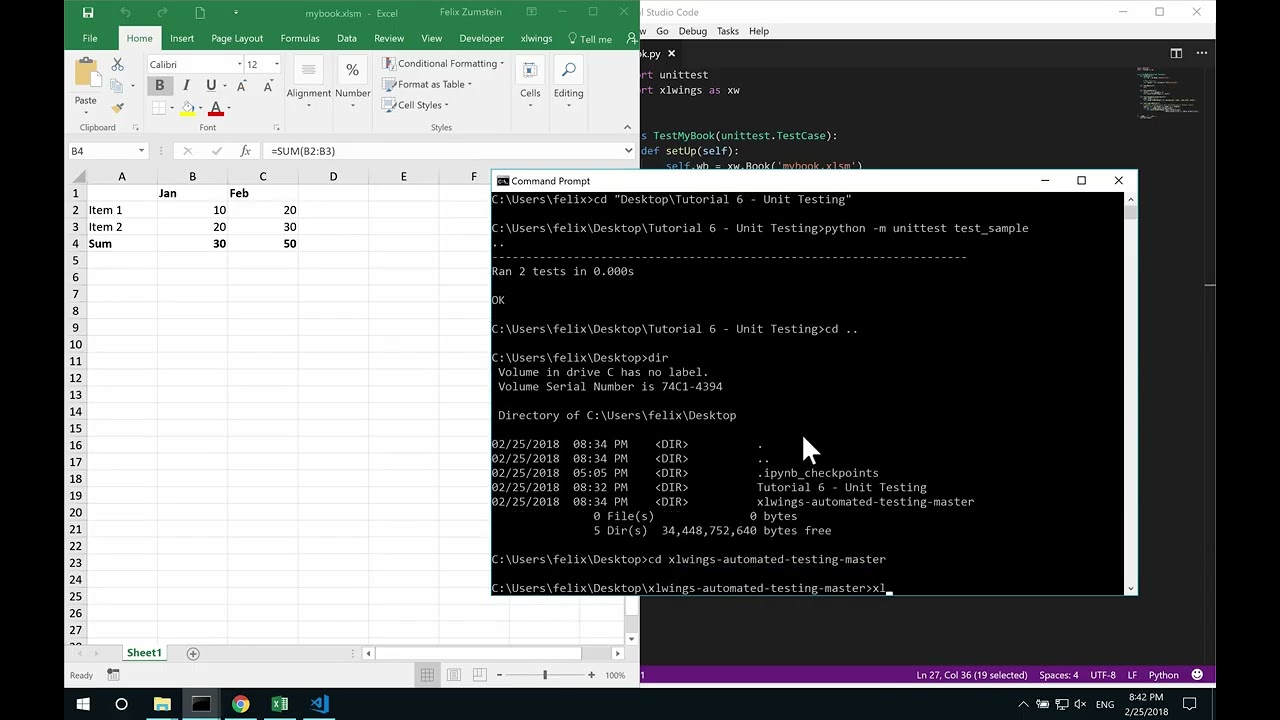 Часть 6: Используйте Python и xlwings для модульного тестирования критически важных инструментов ...