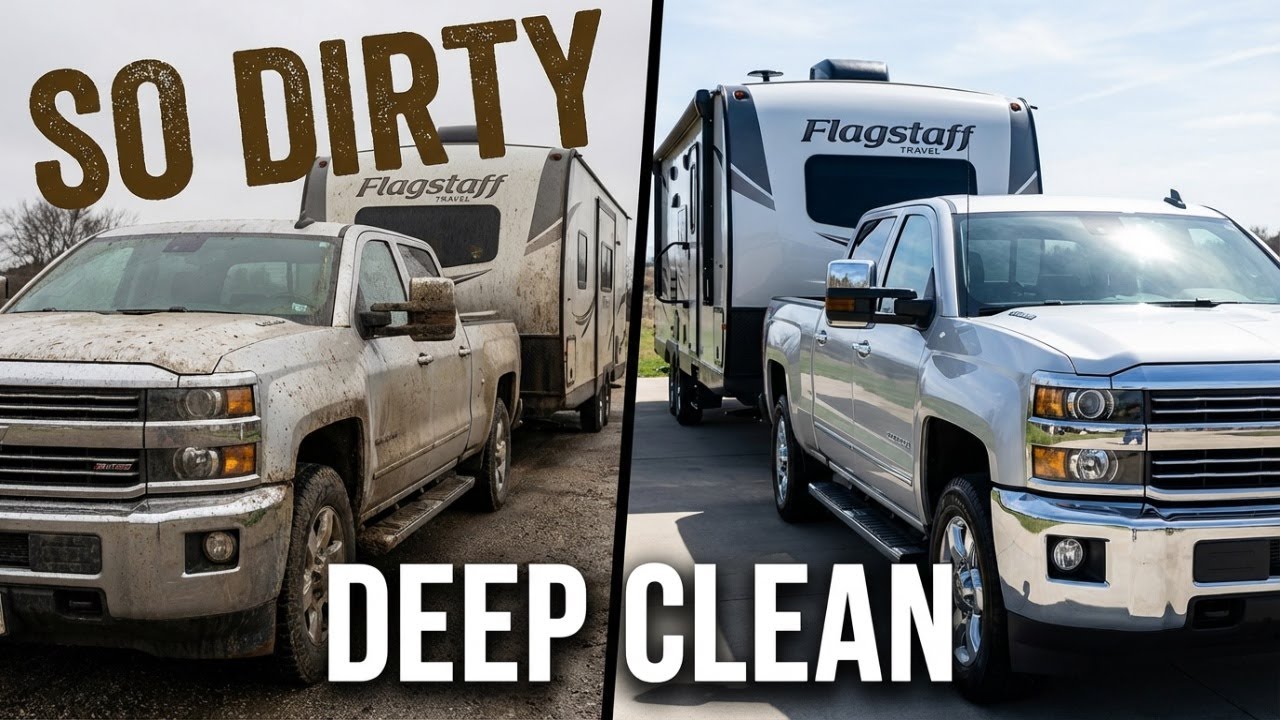 Truck AND camper got the deep clean they needed!