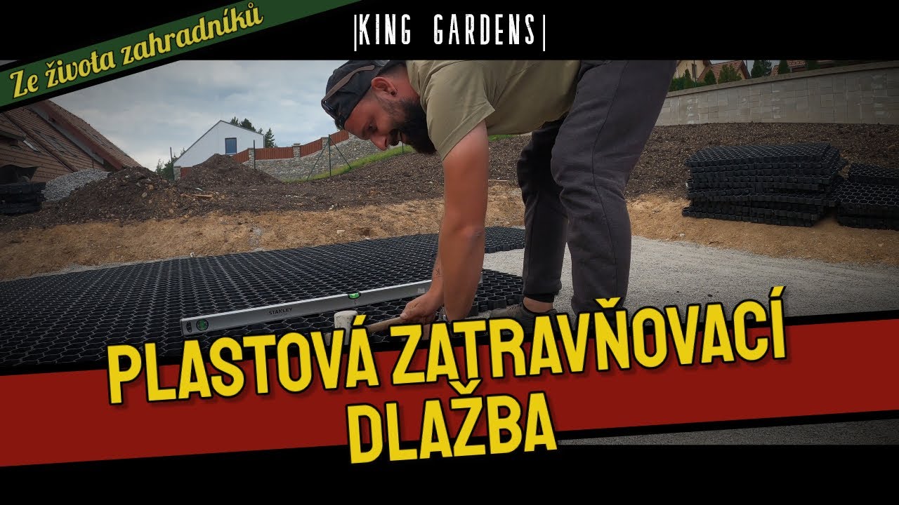 Jak na instalaci zatravňovac&iacute; dlažby? + bonus 🎬 |KING GARDENS|