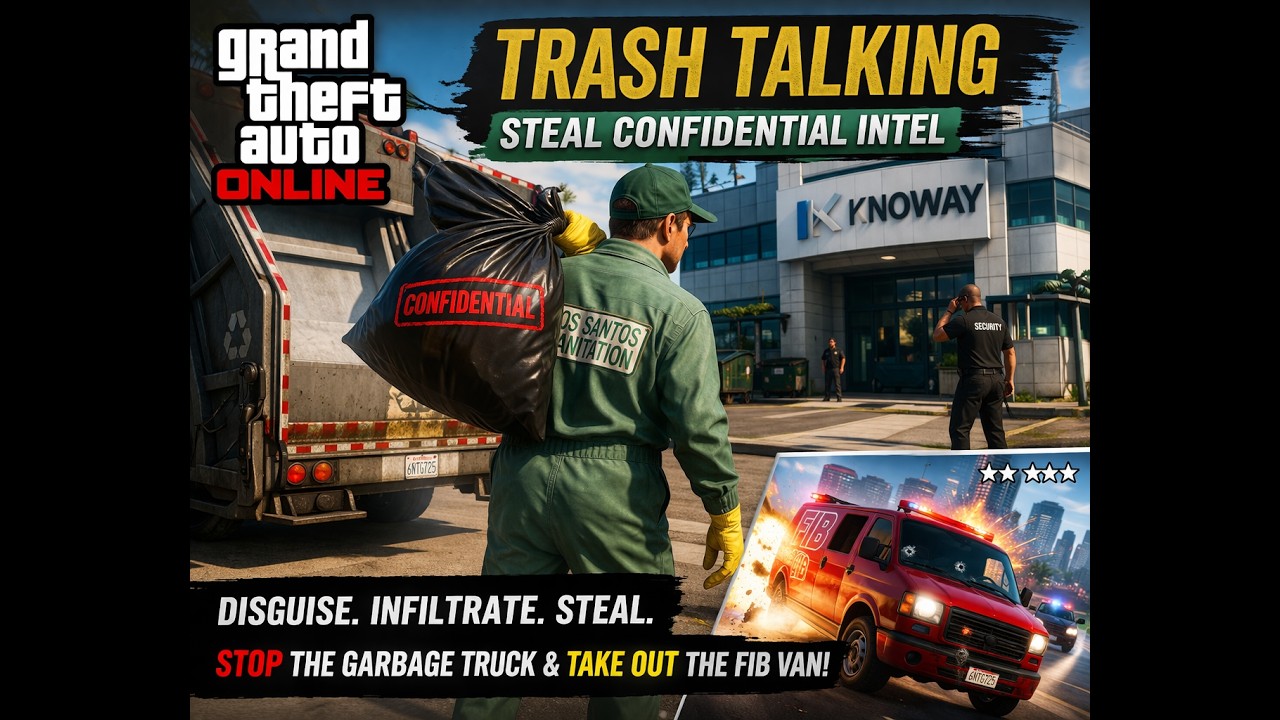 Trash Talking Mission &ndash; Stealth or Chaos? Full Gameplay | GTA Online