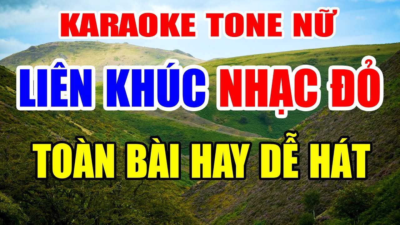 Liên Khúc Nhạc Đỏ Karaoke Remix Tone Nữ Dễ Hát Nhất | Toàn Bài Hay Tuyển Chọn | Nhạc Sống Khánh My