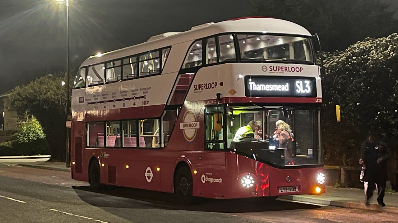 FRV. Stagecoach London Route SL3 : Bromley North - Thamesmead | LT239 - LTZ1239