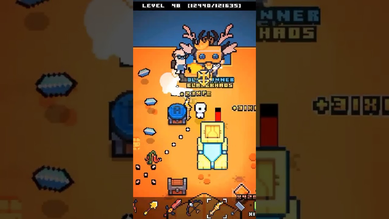 grinding with thunder rod#gaming #games #gameplay #forager #shorts