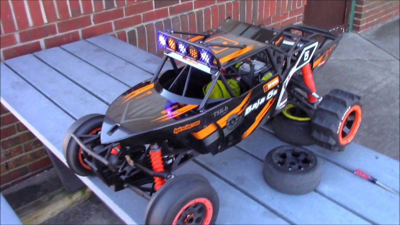 HPI Baja Kraken RTR sand paddles on beach G320