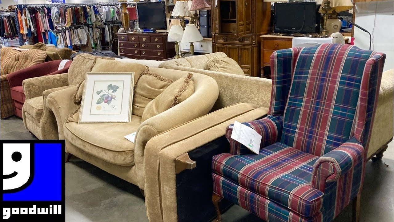 GOODWILL (5 DIFFERENT STORES) SHOP WITH ME FURNITURE CHAIRS KITCHENWARE SHOPPING STORE WALK THROUGH