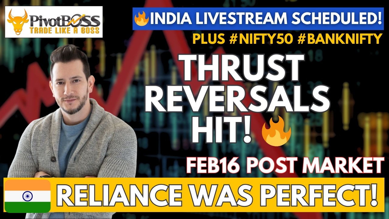 Thrust Reversals Hit BIG! 🔥 RELIANCE Low NAILED by PivotBoss Bands