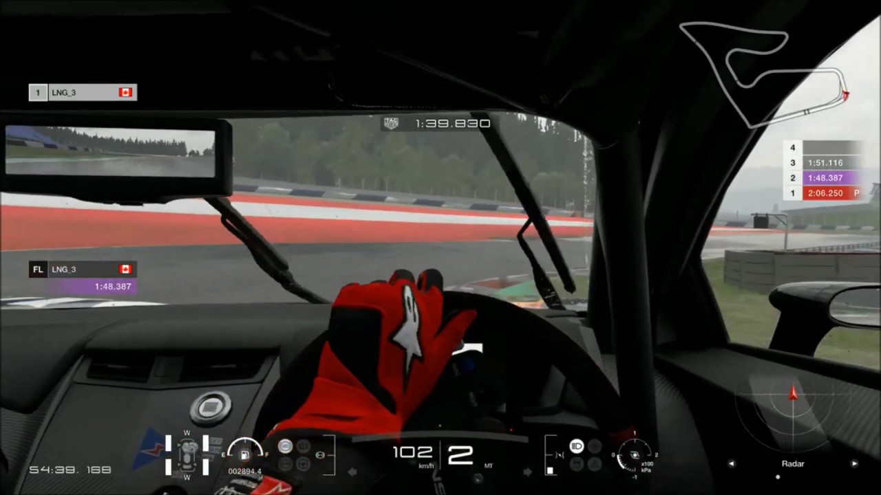 GT Sport - No TCS training - Red Bull Ring Rain