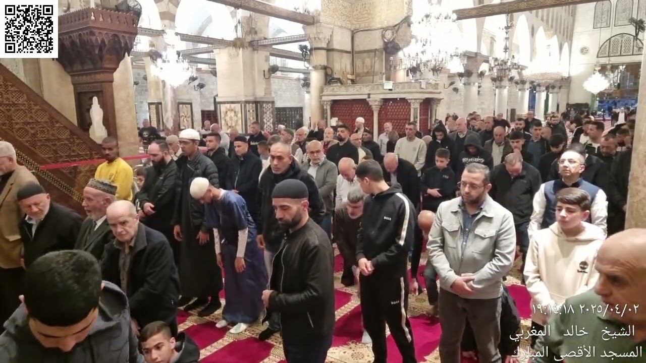 04 - أذان وصلاة المغرب والجمع من المسجد الأقصى - الأربعاء 4 شوال (10) 1446 - 2 نيسان (4) 2025م