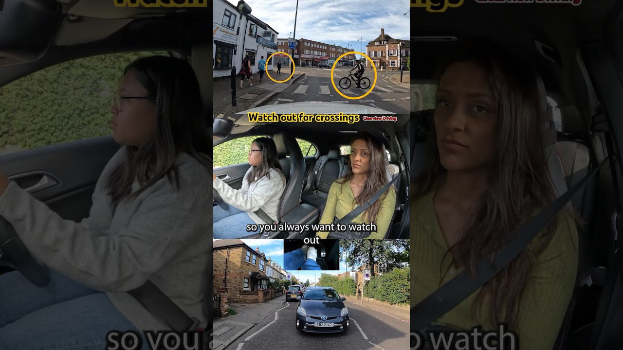 *Scan both sides of a zebra crossing* #driving #test #howto #learn #pass #manual