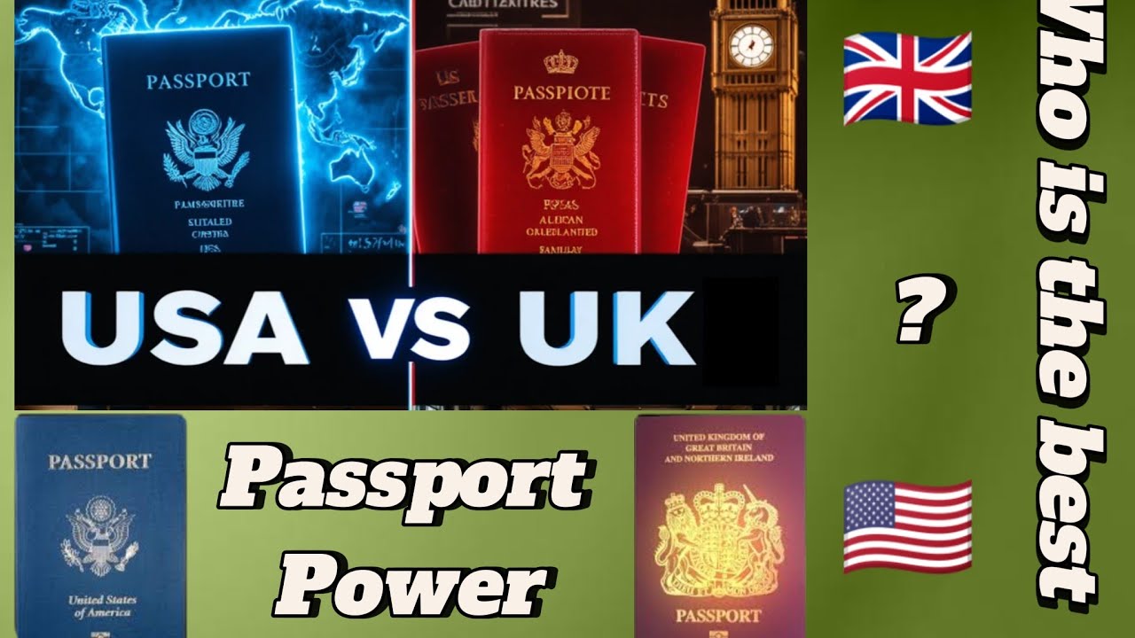 USA 🇺🇸 vs UK 🇬🇧 Passport Power