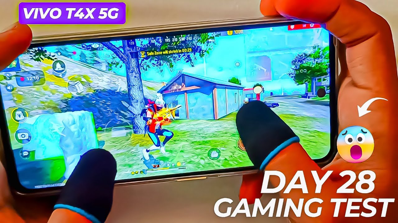 Vivo t4x 5g free fire full gameplay 🥵 Day 28 💥 High graphics test 💀#freefirehandcam #vivot4x5g #ff 