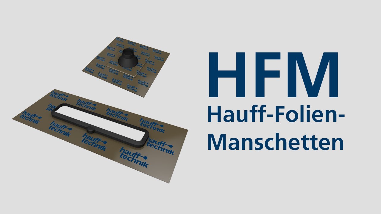 Montage Hauff-Folien-Manschetten