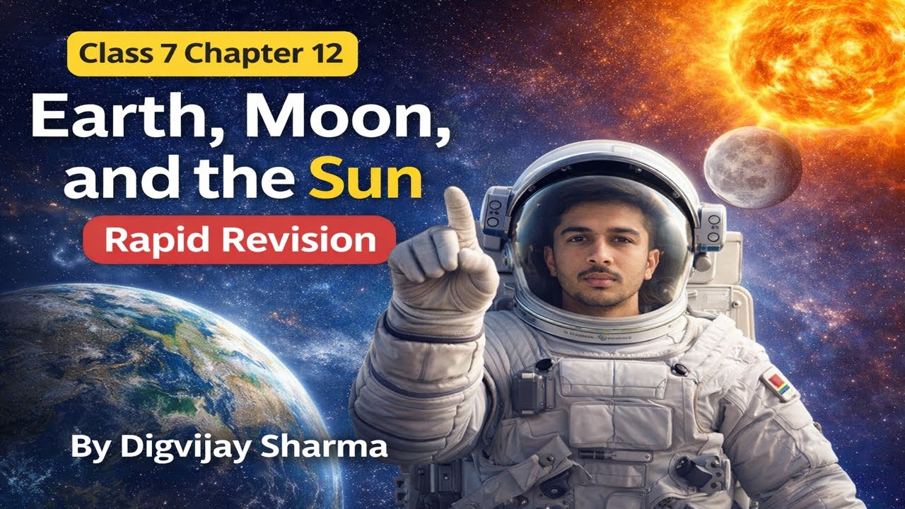 FASTEST REVISION: Class 7 Science Ch 12 | Solar & Lunar Eclipses Explained