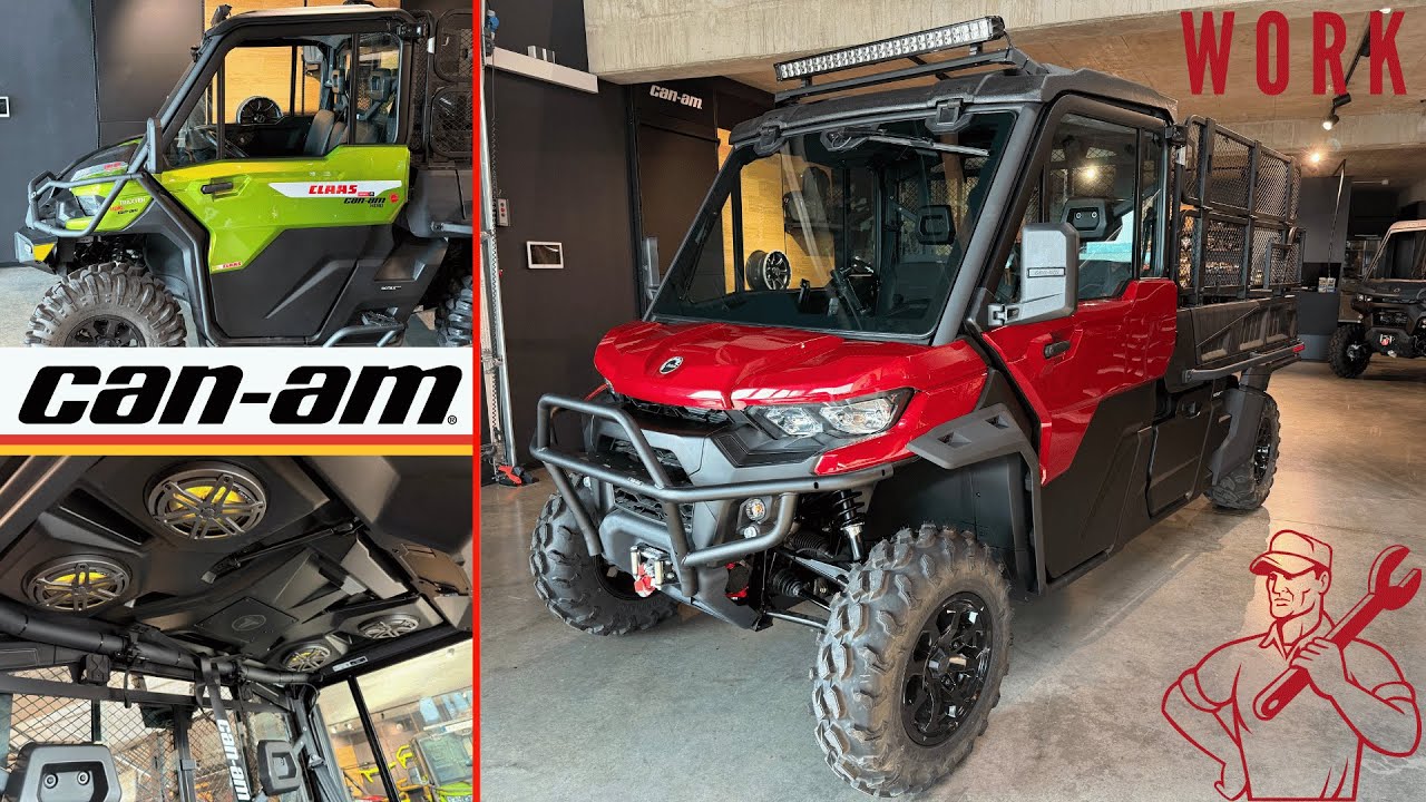 Can Am Traxter Pro HD10 mit Audiodach & Traxter 6X6 DPS HD10 Umbau als 3 Achser Jagdfahrzeug Claas