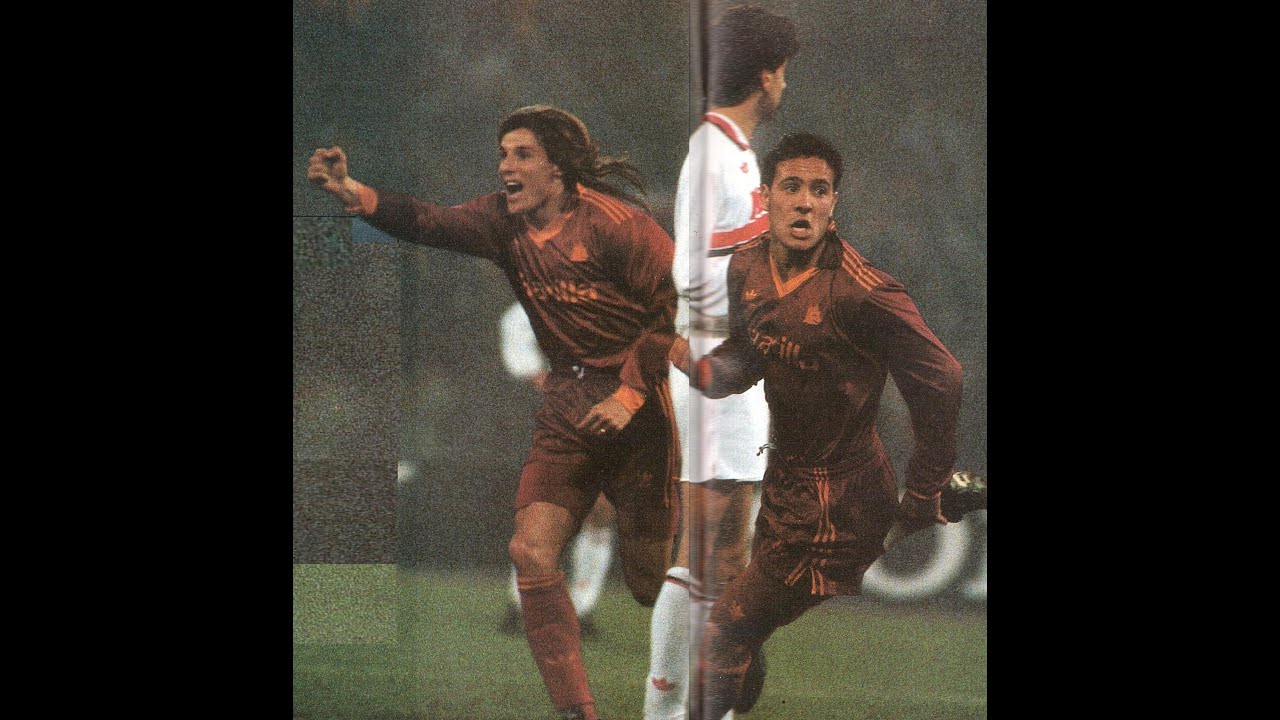 ROMA-Milan 2-0 I Gol di MUZZI e CANIGGIA dalla radiocronaca di 