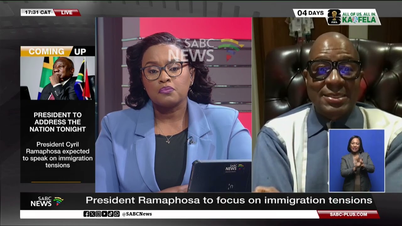 Discussion ahead of President Ramaphosa's address on issues of migration