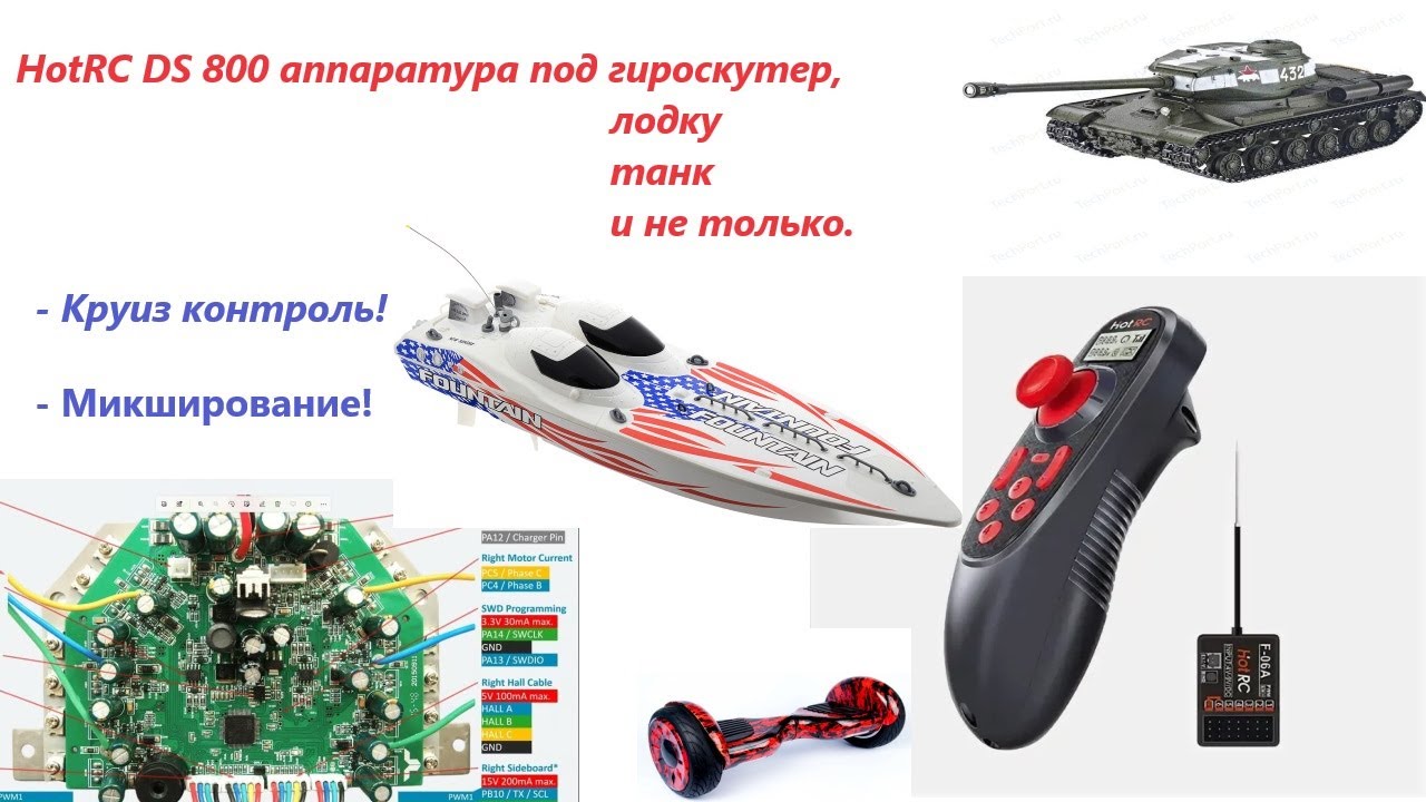 HotRC DS 600 - компактный пульт управления