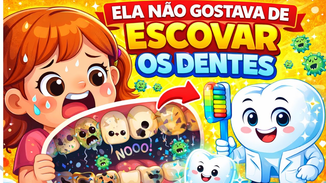 Escovar os Dentes é Importante! 🪥 | Historinha Infantil Educativa