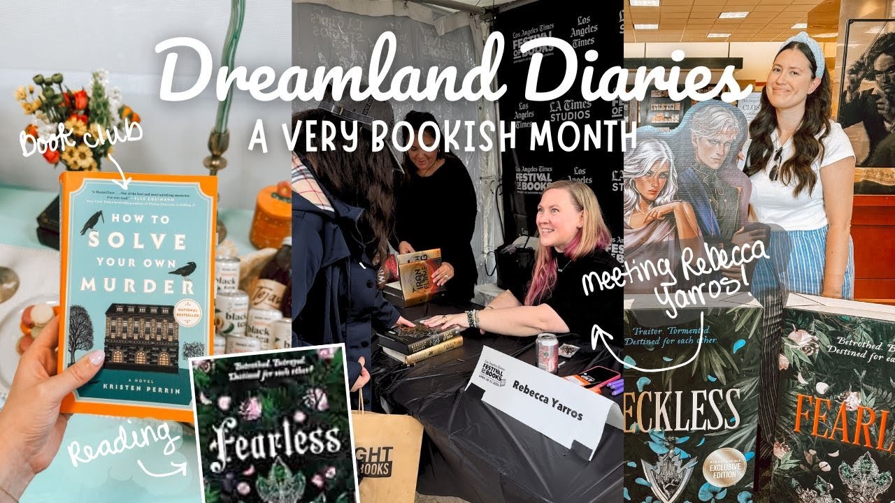 Dreamland Diaries: a very bookish month 🩵📖✨ book events, book club & LA Times Festival of Books