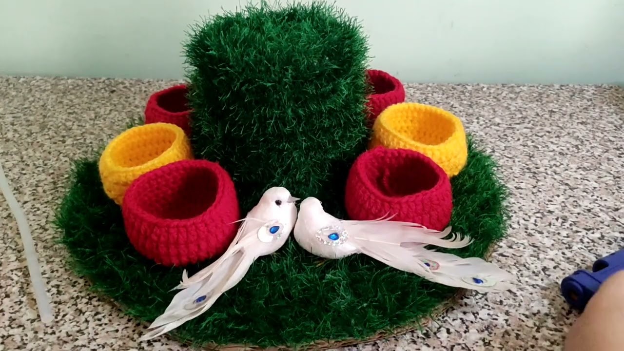 #Novruz xonçası. Novruz bayramı. toxuma novruz xoncasının hazırlanması  . örgü novruz xoncası