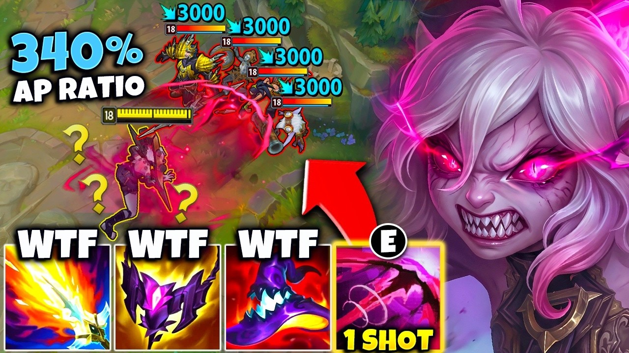 WTF? BRIAR HAS A 340% AP RATIO ON E... SO I GO FULL AP AND ONE SHOT THEIR TEAM