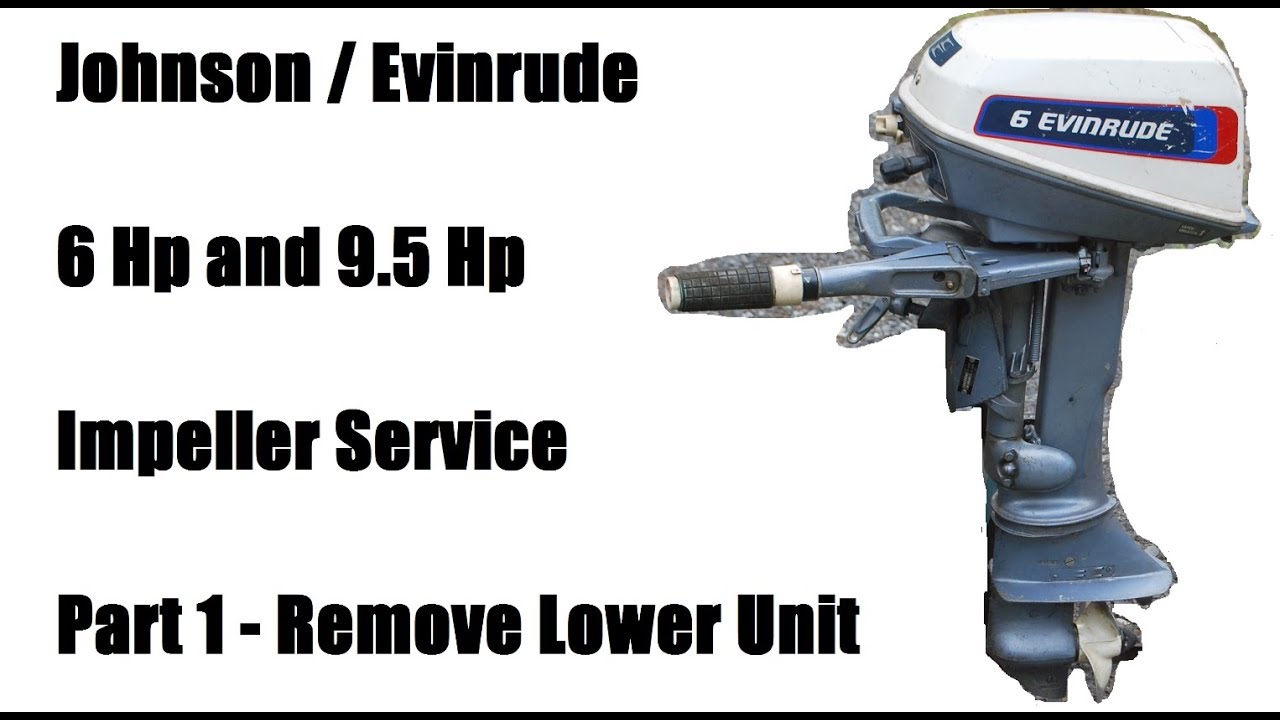 Johnson Evinrude 6 Hp  Remove Lower Unit - Part 1/3