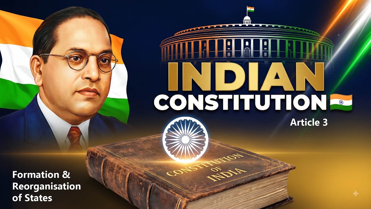 Indian Constitution Article 3 | Changes in State Areas, Boundaries & Names | UPSC, PCS & Judiciary