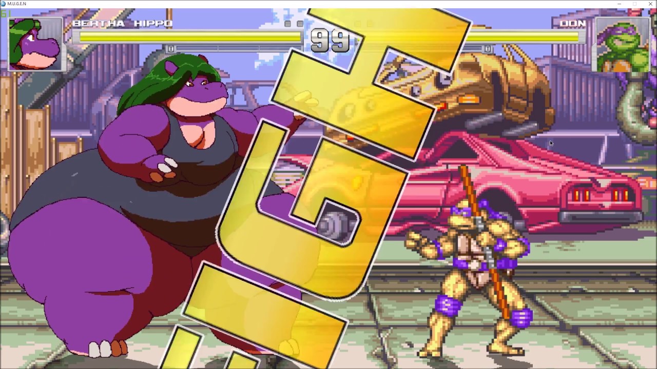 Bertha Hippo vs TMNT