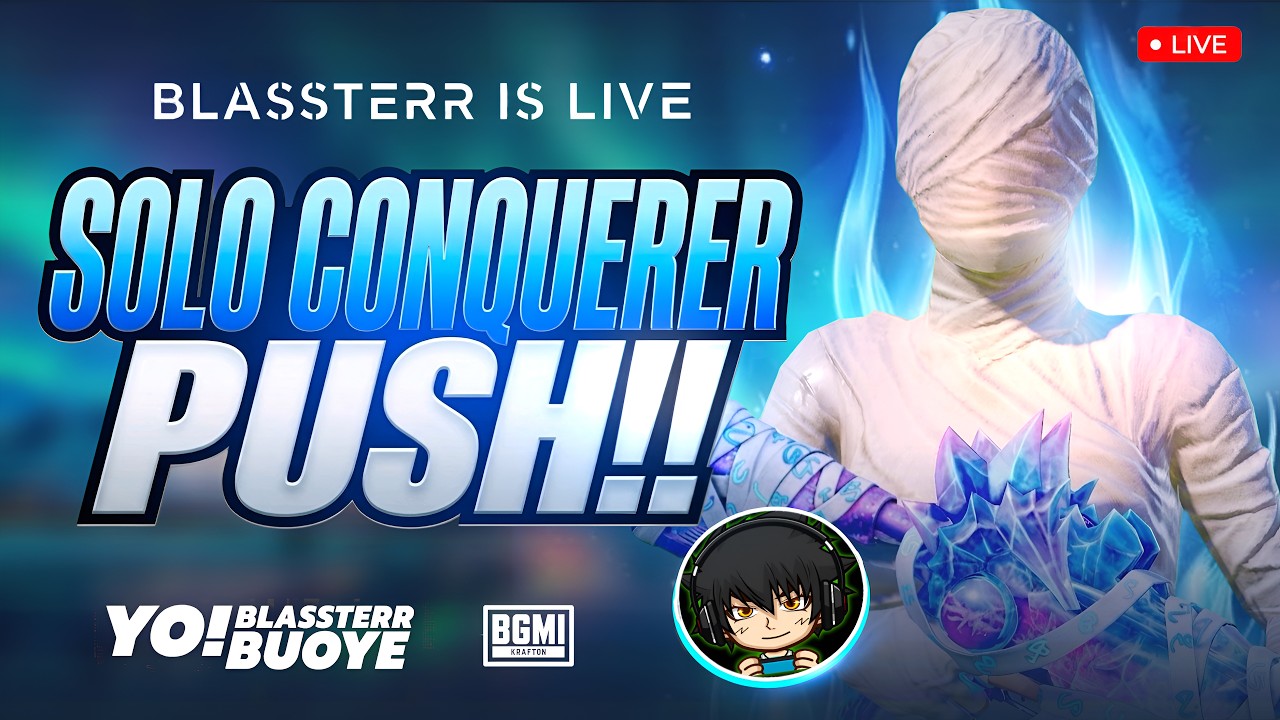 SOLO CONQUEROR LIVE RANK PUSH TIPS/TRICKS @blassterr  LIVE RANK PUSH SOLO FPP/TPP