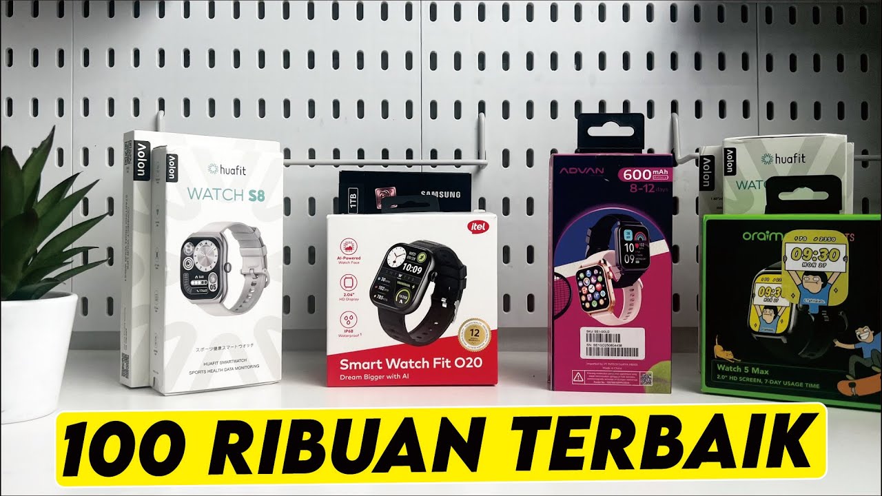 Rekomendasi SMARTWATCH 100 RIBUAN Terbaik 2026 Murah FItur Ai Lengkap